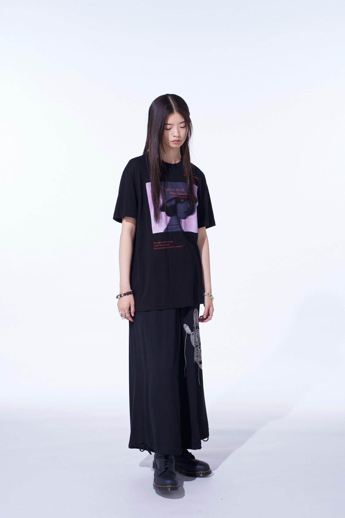 S'YTE × JUNJI ITO -UZUMAKI- UZUMAKI MOTIF EMBROIDERY HAKAMA BALLOON PANTS