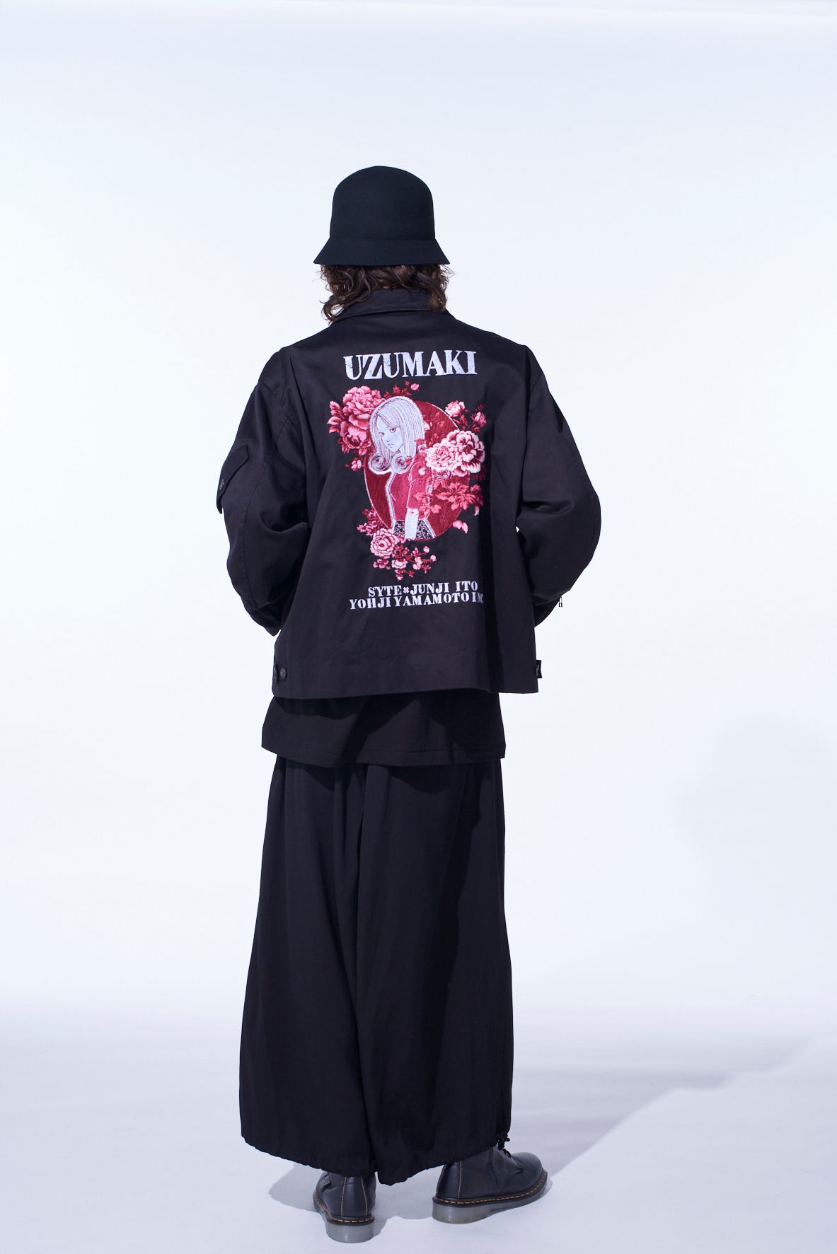 S'YTE × JUNJI ITO -UZUMAKI- UZUMAKI MOTIF EMBROIDERY HAKAMA