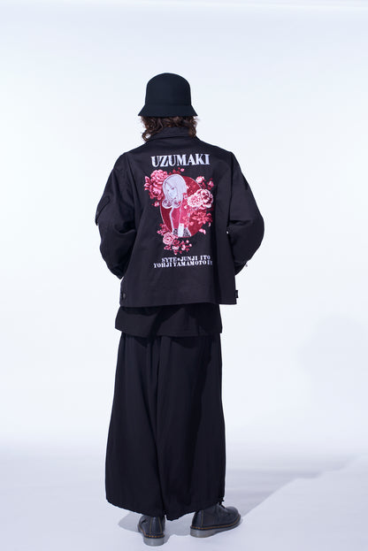 S'YTE × JUNJI ITO -UZUMAKI- UZUMAKI MOTIF EMBROIDERY HAKAMA BALLOON PANTS