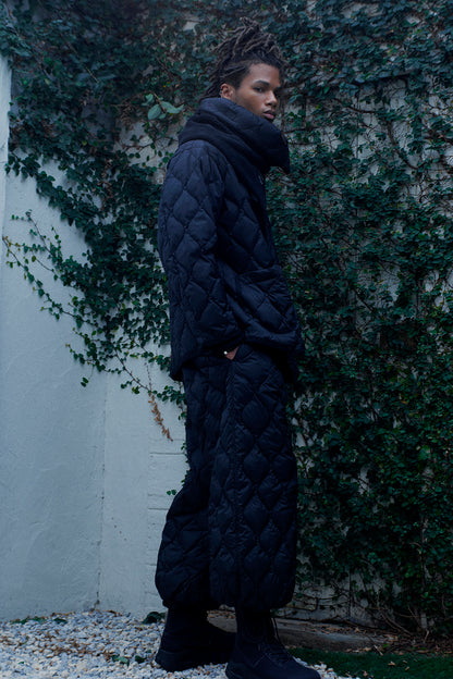 【S'YTE X TAION】ELASTIC-HEM QUILTED DOWN PANTS