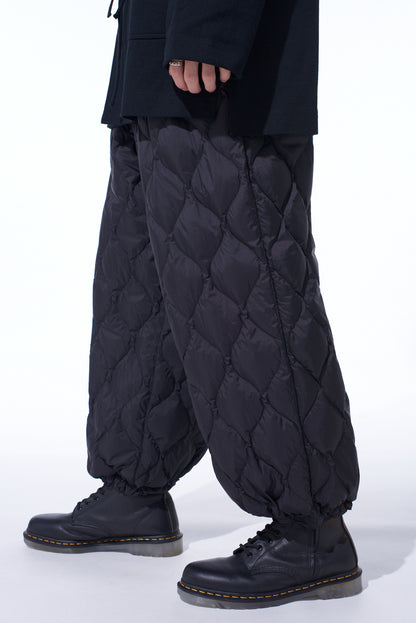 【S'YTE X TAION】ELASTIC-HEM QUILTED DOWN PANTS