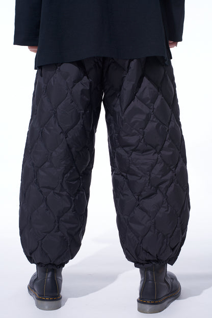 【S'YTE X TAION】ELASTIC-HEM QUILTED DOWN PANTS