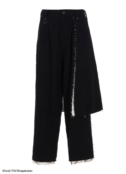 S'YTE × JUNJI ITO -UZUMAKI- KIRIE PRINTED WRAP SKIRT PANTS