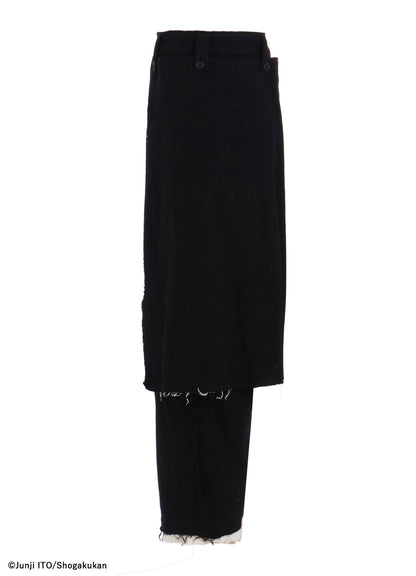 S'YTE × JUNJI ITO -UZUMAKI- KIRIE PRINTED WRAP SKIRT PANTS