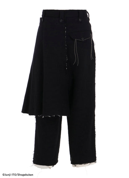 S'YTE × JUNJI ITO -UZUMAKI- KIRIE PRINTED WRAP SKIRT PANTS