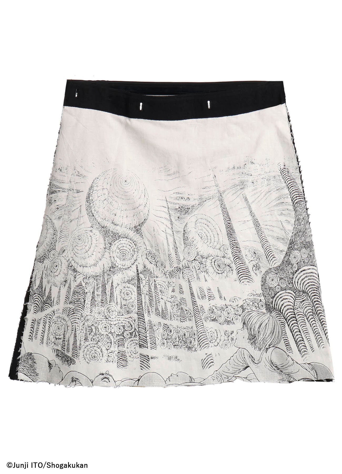 S'YTE × JUNJI ITO -UZUMAKI- KIRIE PRINTED WRAP SKIRT PANTS