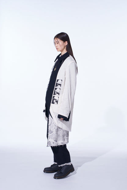 S'YTE × JUNJI ITO -UZUMAKI- KIRIE PRINTED WRAP SKIRT PANTS