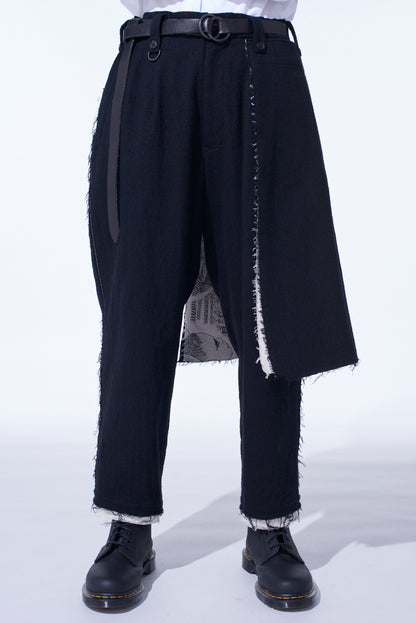 S'YTE × JUNJI ITO -UZUMAKI- KIRIE PRINTED WRAP SKIRT PANTS