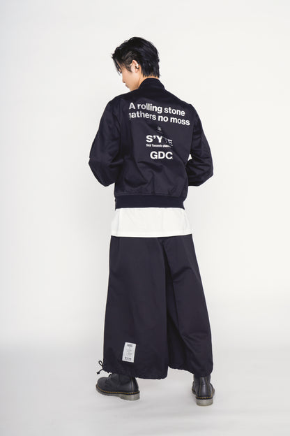 -S’YTE × GDC Collaborate Collection-WEPON CLOTH LOGO-PRINTED HAKAMA BALLOON PANTS