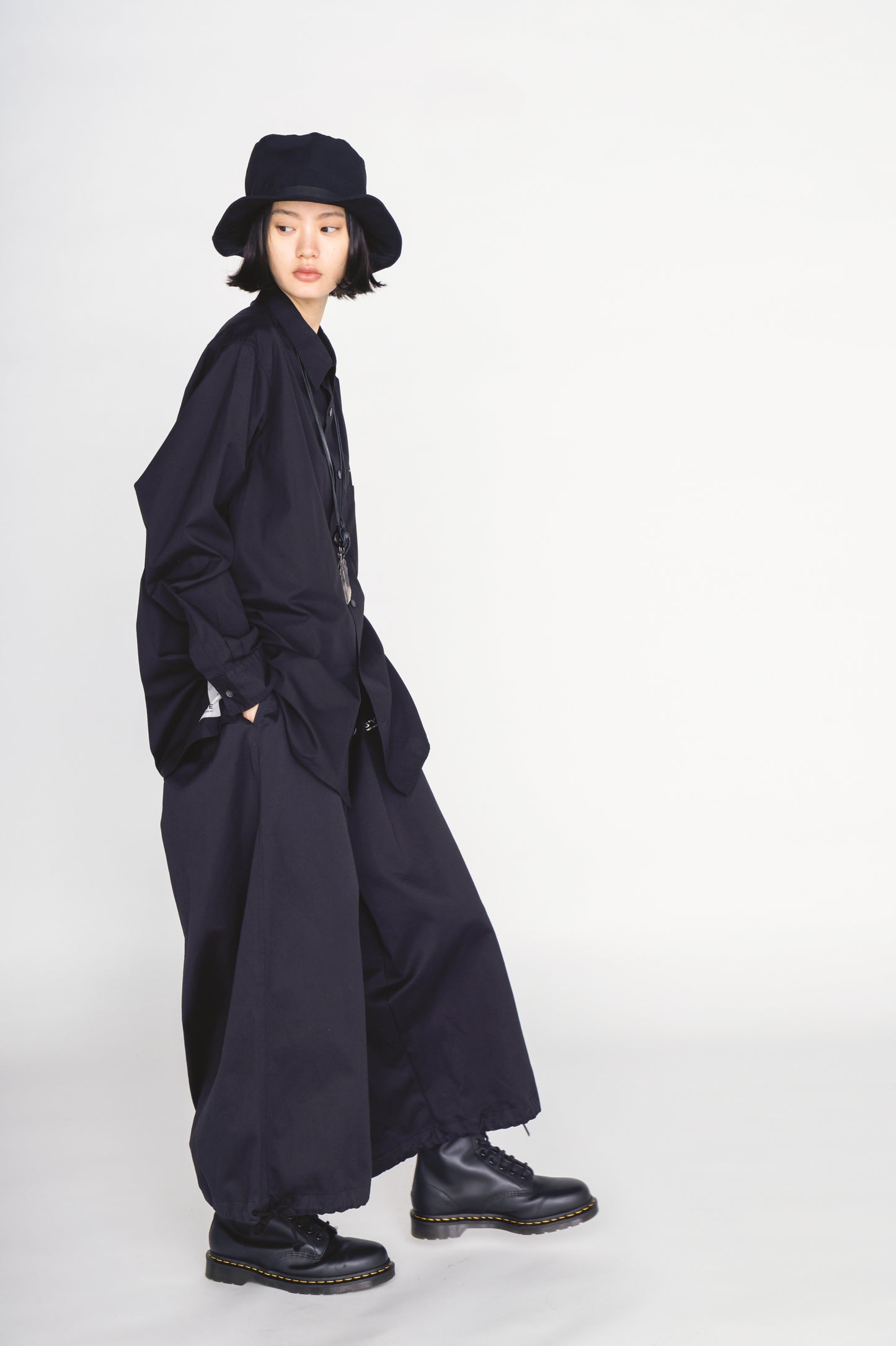 -S’YTE × GDC Collaborate Collection-WEPON CLOTH LOGO-PRINTED HAKAMA BALLOON PANTS