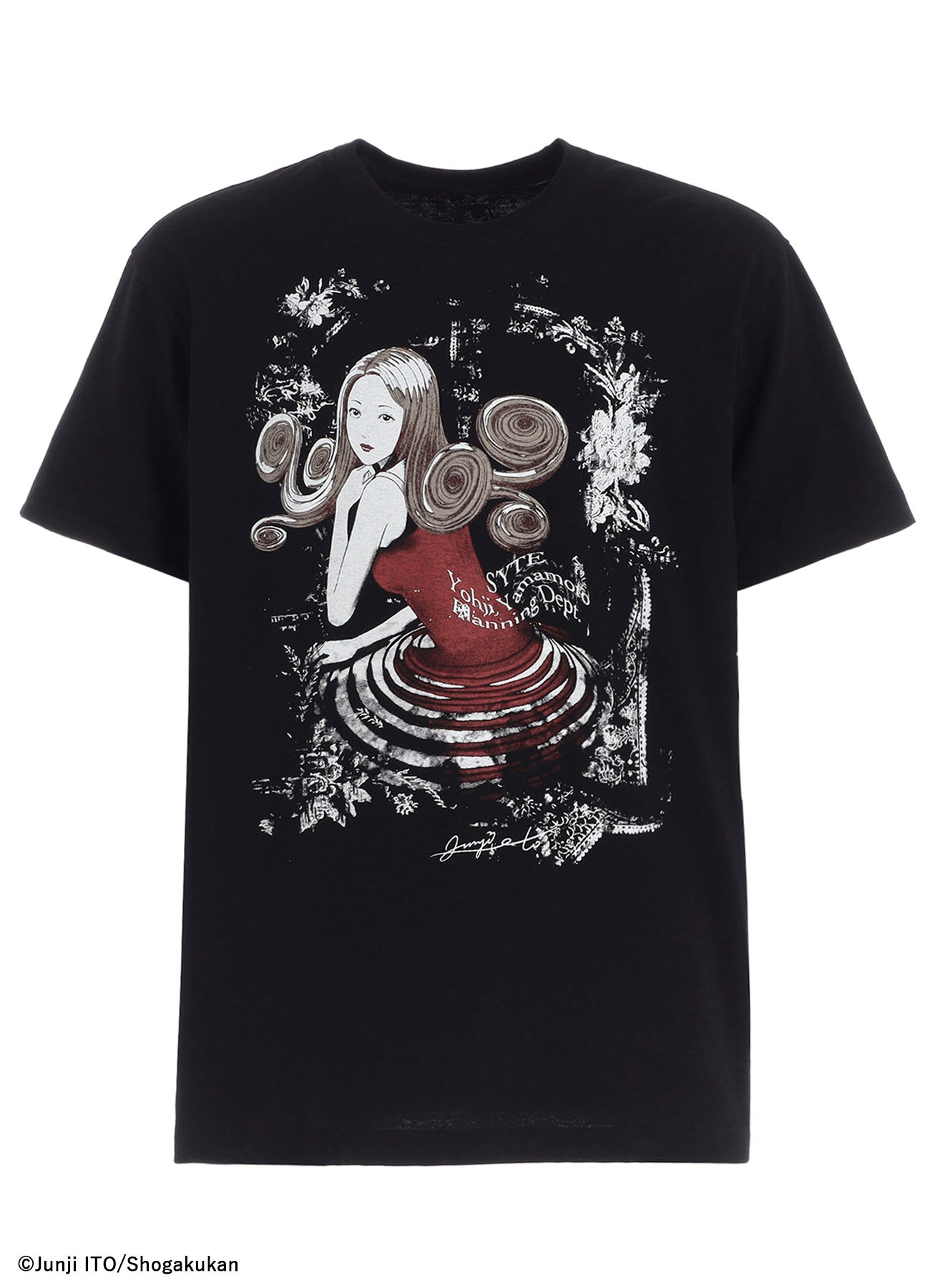 S'YTE × JUNJI ITO -UZUMAKI- KIRIE'S SPIRAL DRESS GRAPHIC T-SHIRT
