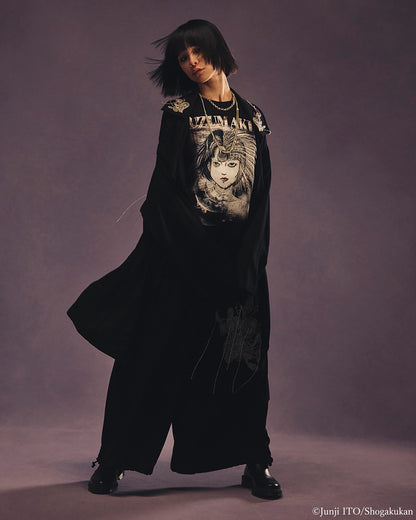 S'YTE × JUNJI ITO -UZUMAKI- AZAMI COLLAGE GRAPHIC T-SHIRT