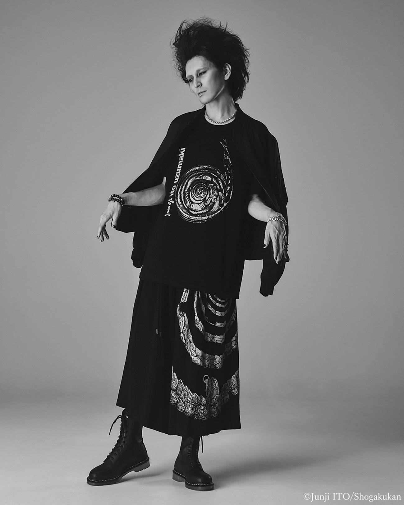 S'YTE × JUNJI ITO -UZUMAKI- THE SPIRAL GRAPHIC T-SHIRT