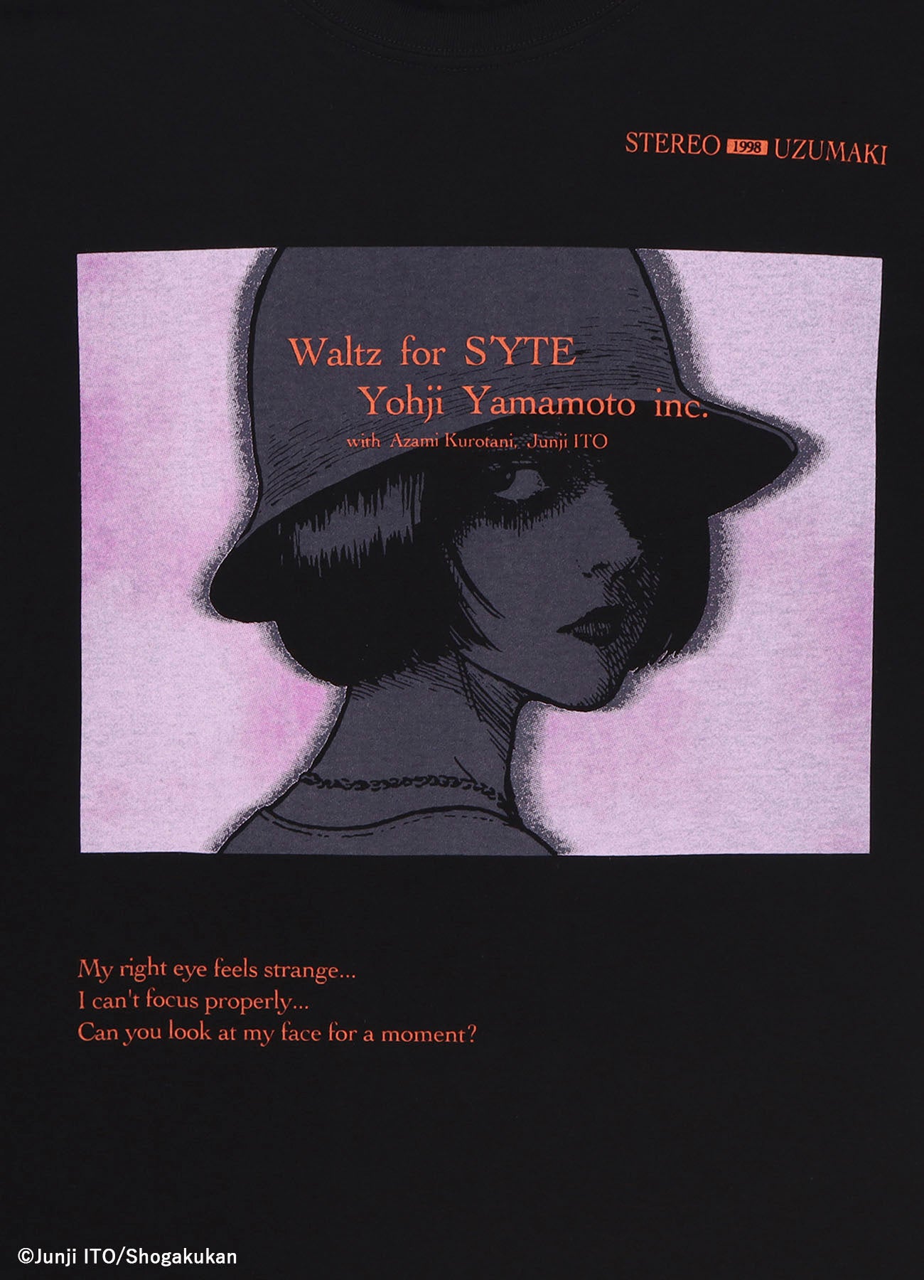 S'YTE × JUNJI ITO -UZUMAKI- AZAMI WALTZ FOR S’YTE GRAPHIC T-SHIRT