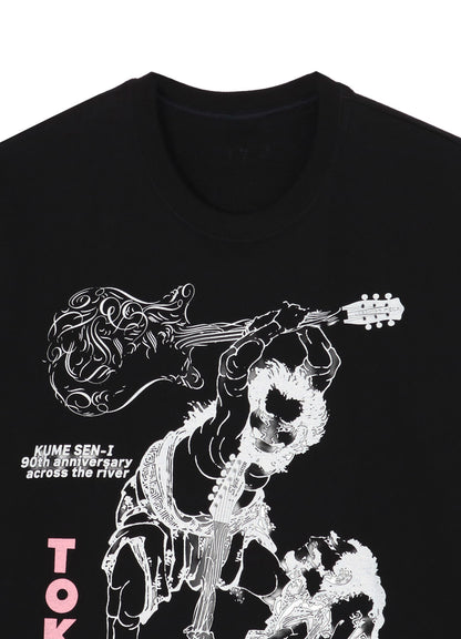 【KUME 90th Anniversary Across the River】Hokusai × Love Guitar Tokyo Calling T-shirt