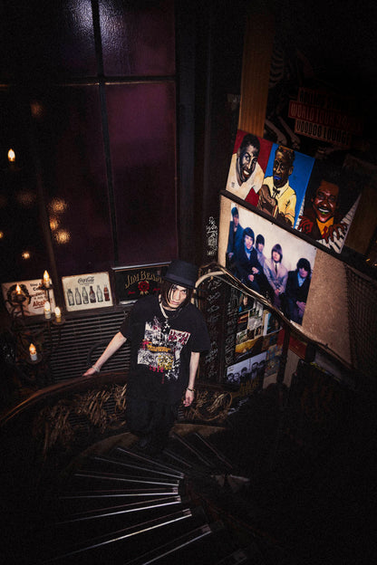 【KUME 90th Anniversary Across the River】 Hokusai × oi by Hypnosis hommage T-shirt