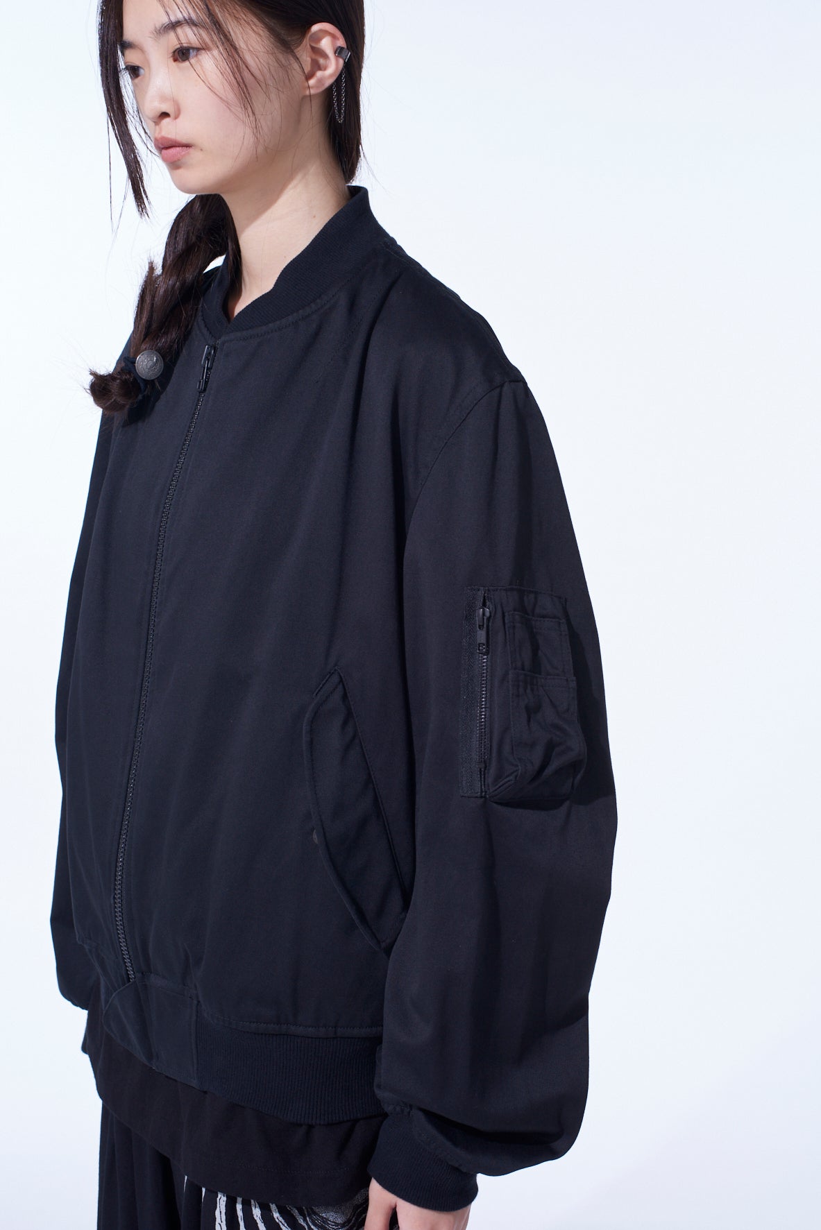 S'YTE × JUNJI ITO -UZUMAKI- AZAMI EMBROIDERY BOMBER JACKET