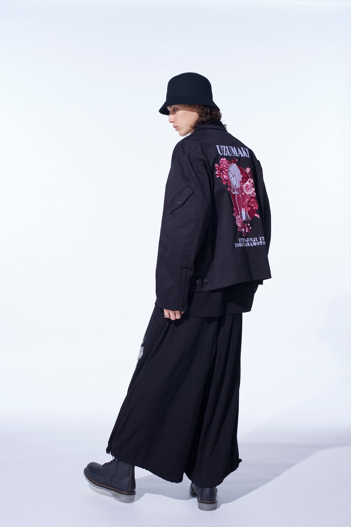 S'YTE × JUNJI ITO -UZUMAKI- KIRIE EMBROIDERY ZIPPER BLOUSON