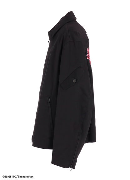 S'YTE × JUNJI ITO -UZUMAKI- KIRIE EMBROIDERY ZIPPER BLOUSON