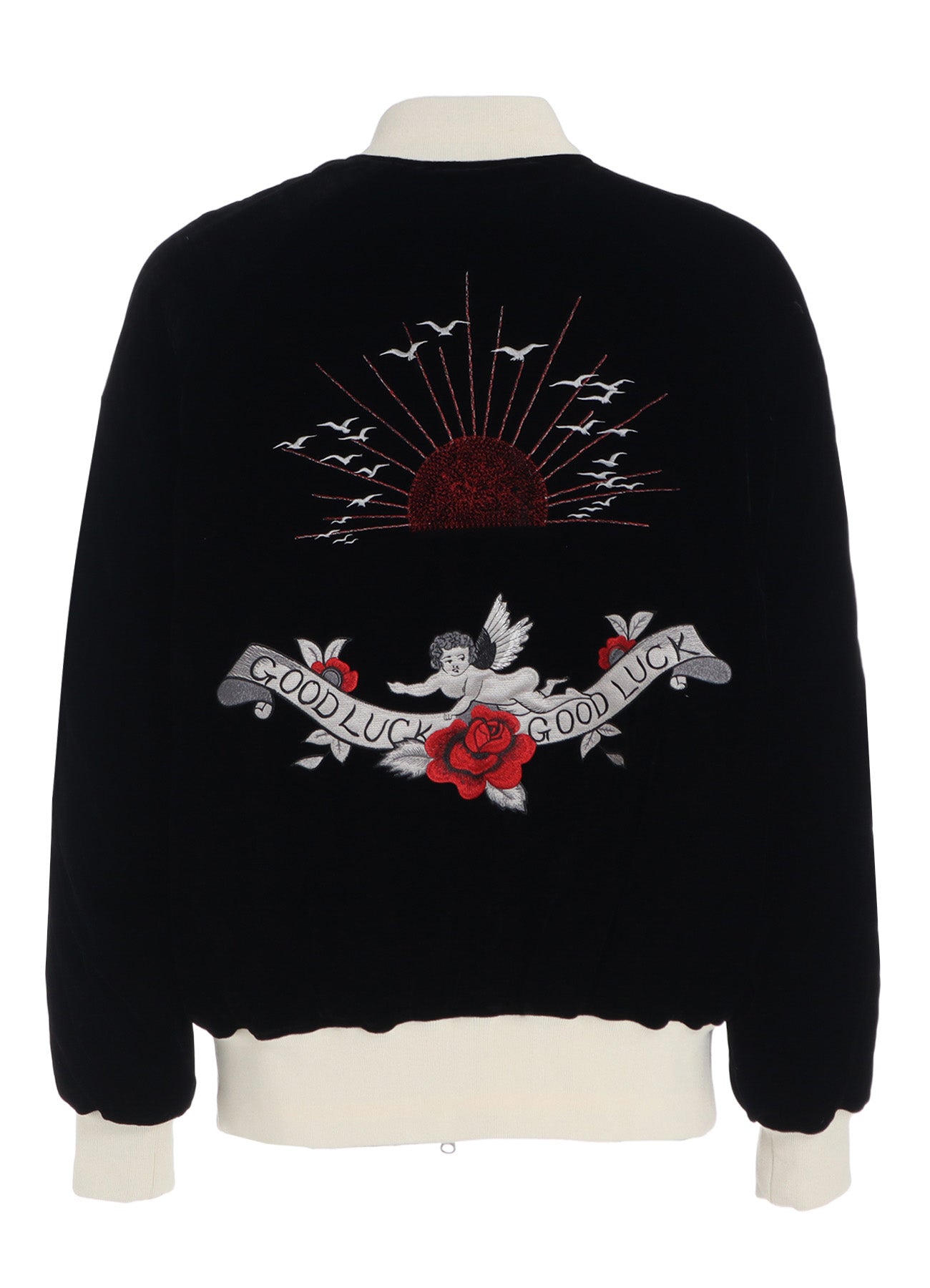 S'YTE X TAION】EMBROIDERY QUILTED DOWN REVERSIBLE BOMBER JACKET