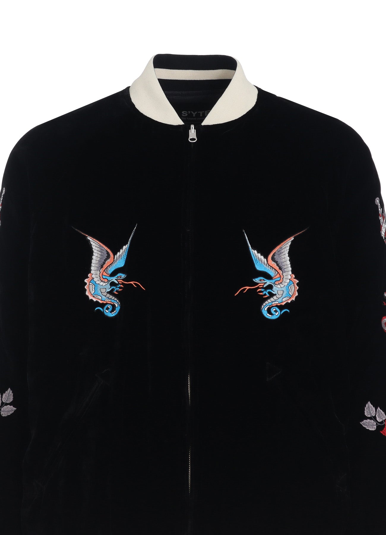S'YTE X TAION】EMBROIDERY QUILTED DOWN REVERSIBLE BOMBER JACKET