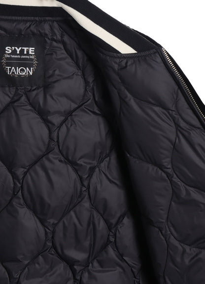 【S'YTE X TAION】EMBROIDERY QUILTED DOWN REVERSIBLE BOMBER JACKET