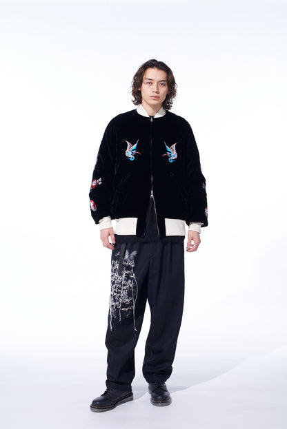 【S'YTE X TAION】EMBROIDERY QUILTED DOWN REVERSIBLE BOMBER JACKET