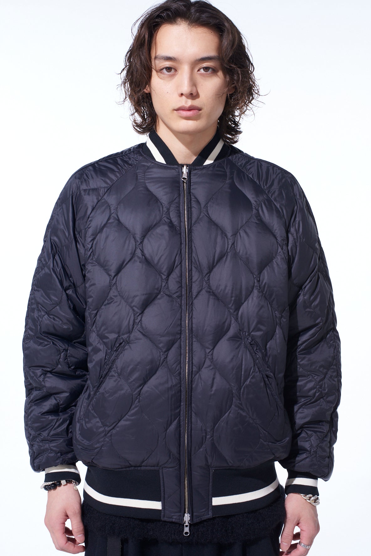 【希少】Yohji Yamamoto Reversible ブルゾン S'YTE X TAION】EMBROIDERY QUILTED DOWN REVERSIBLE BOMBER JACKET