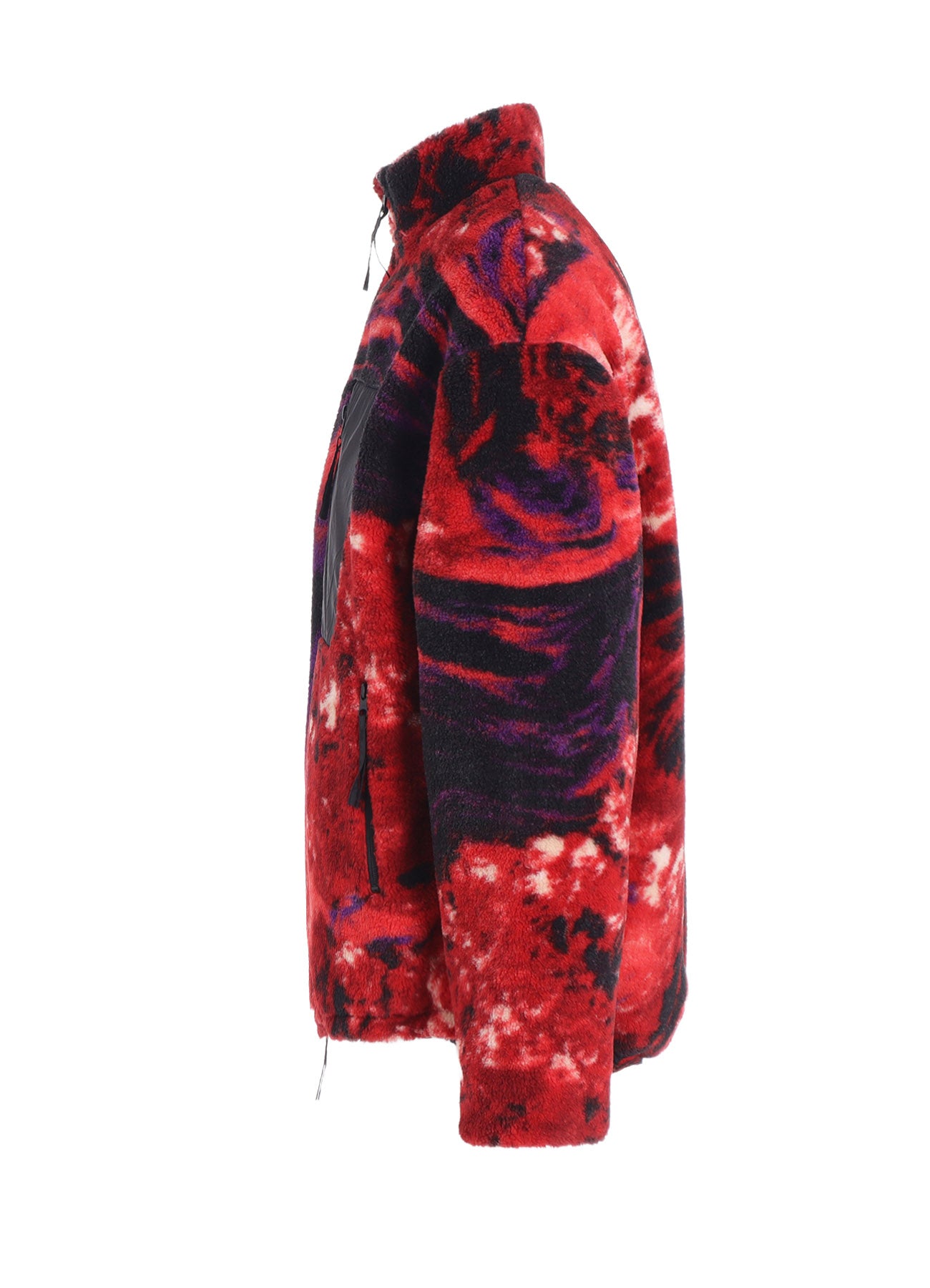 S'YTE X TAION】REVERSIBLE QUILTED RED PRINTED FLEECE JACKET – THE