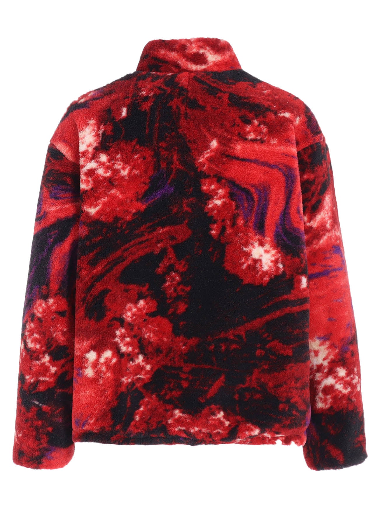 S'YTE X TAION】REVERSIBLE QUILTED RED PRINTED FLEECE JACKET – THE