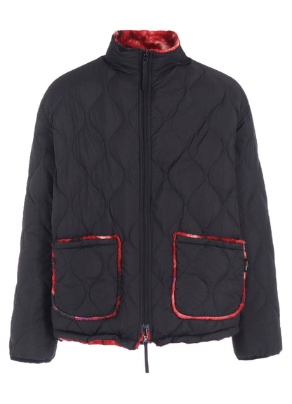 【S'YTE X TAION】REVERSIBLE QUILTED RED PRINTED FLEECE JACKET
