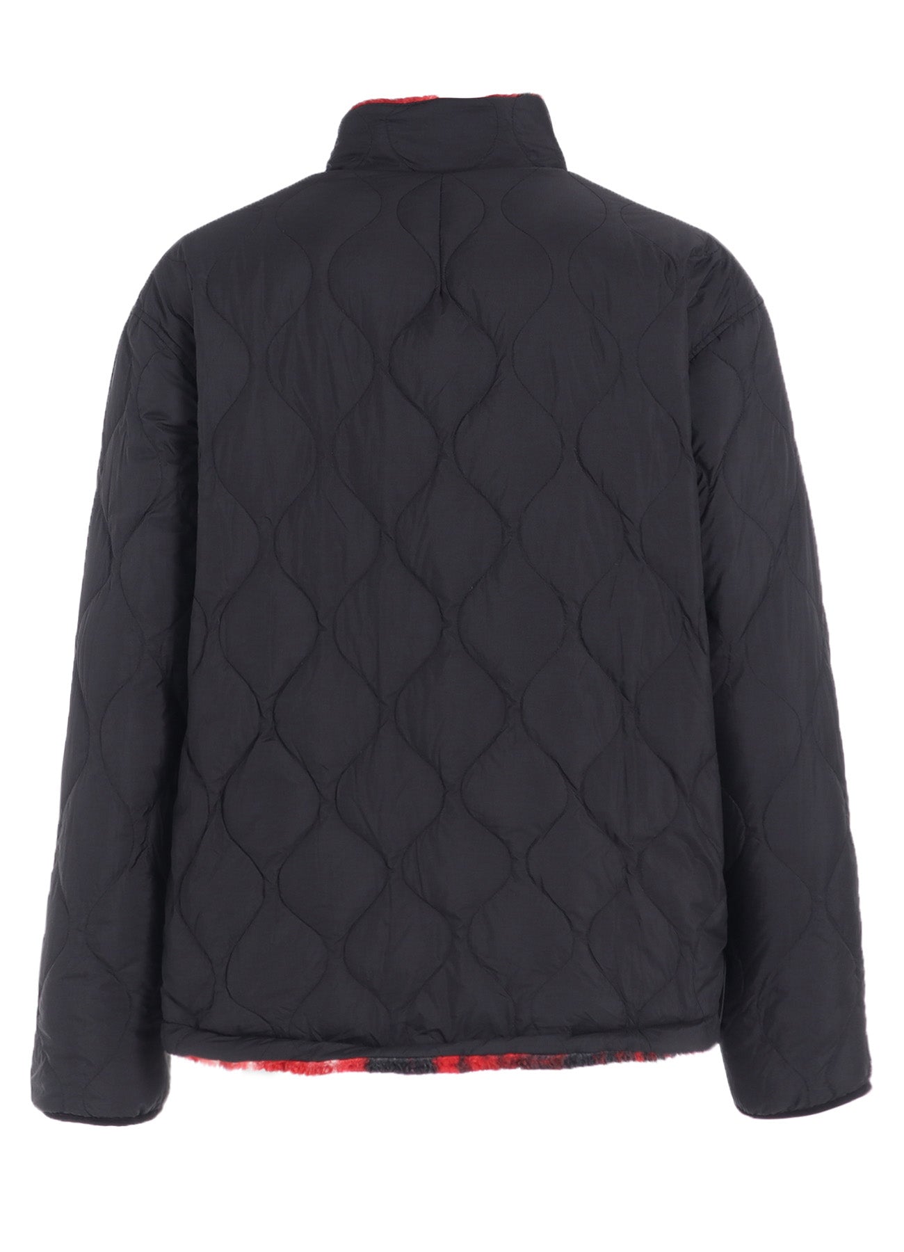 【S'YTE X TAION】REVERSIBLE QUILTED RED PRINTED FLEECE JACKET