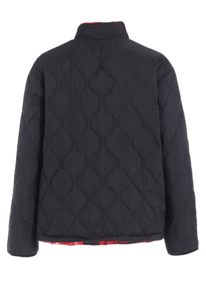 【S'YTE X TAION】REVERSIBLE QUILTED RED PRINTED FLEECE JACKET