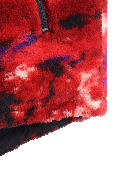 【S'YTE X TAION】REVERSIBLE QUILTED RED PRINTED FLEECE JACKET