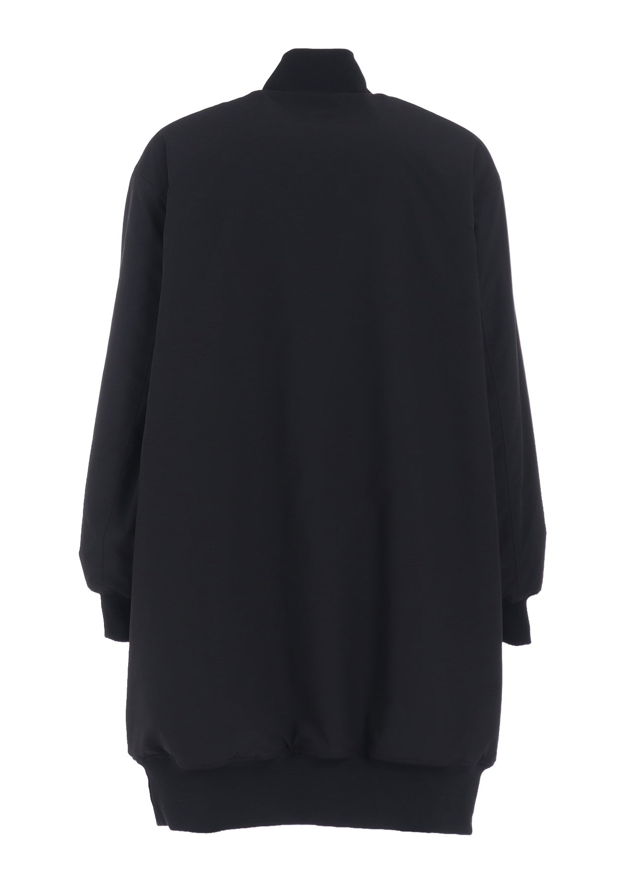 【S'YTE X TAION】REVERSIBLE LONG BOMBER JACKET WITH RED PRINTED FLEECE LINING