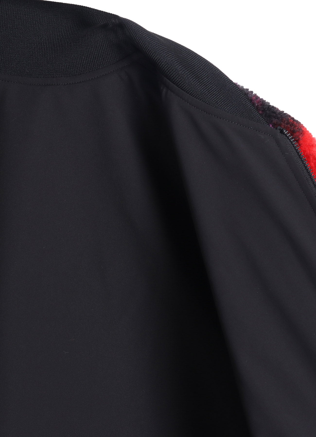 S'YTE X TAION】REVERSIBLE LONG BOMBER JACKET WITH RED PRINTED