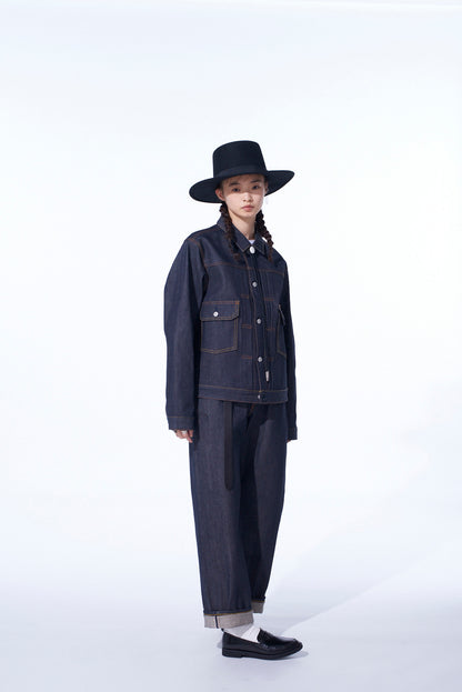 S'YTE × EDWIN RIGID SELVEDGE DENIM TRACKER JACKET -TYPE 505ZX-