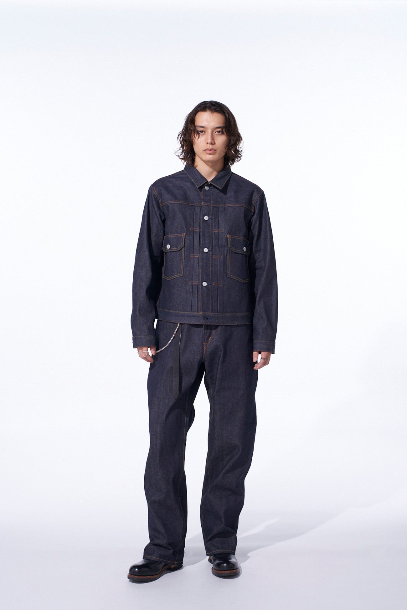 S'YTE × EDWIN RIGID SELVEDGE DENIM TRACKER JACKET -TYPE 505ZX