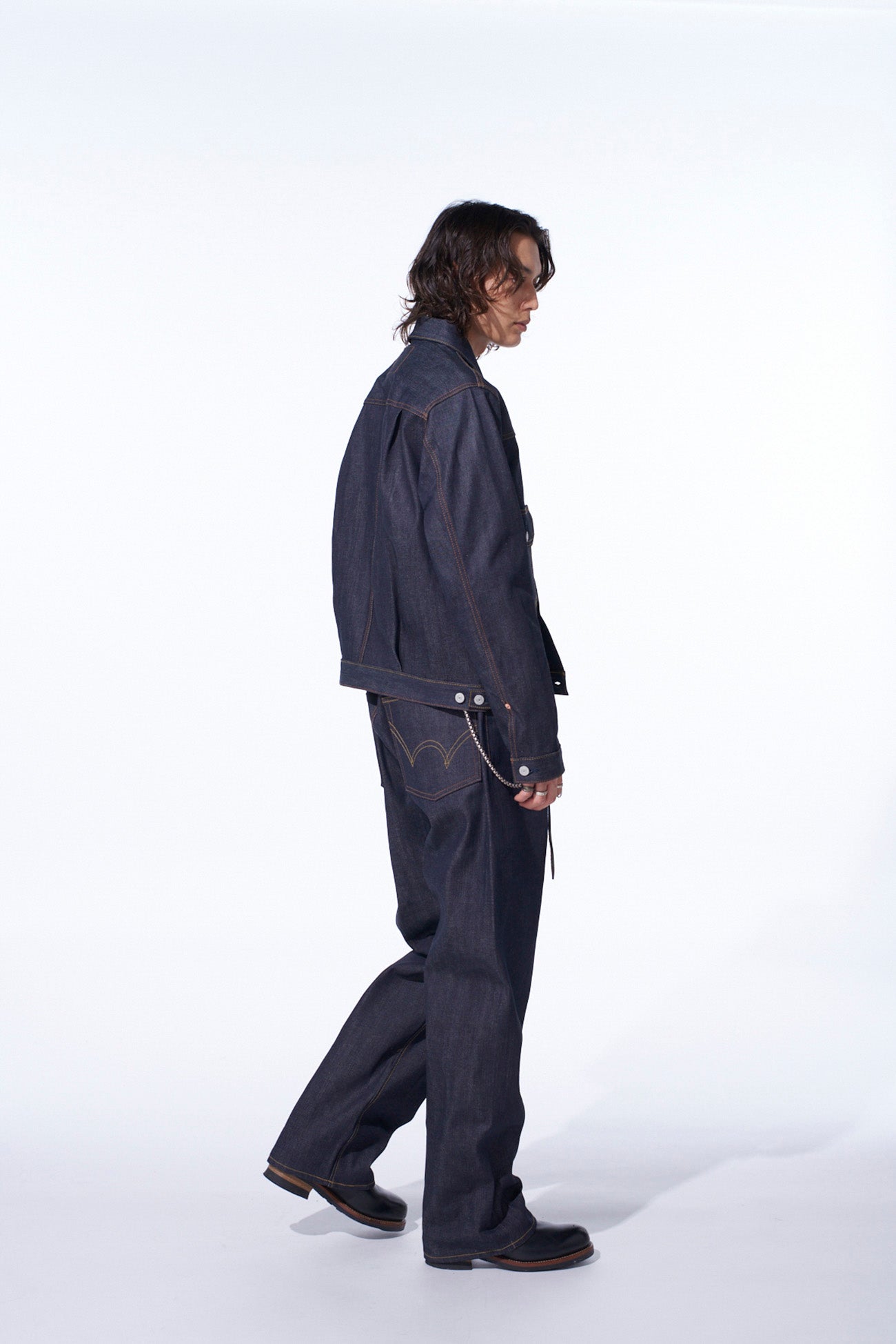 S'YTE × EDWIN RIGID SELVEDGE DENIM TRACKER JACKET -TYPE 505ZX