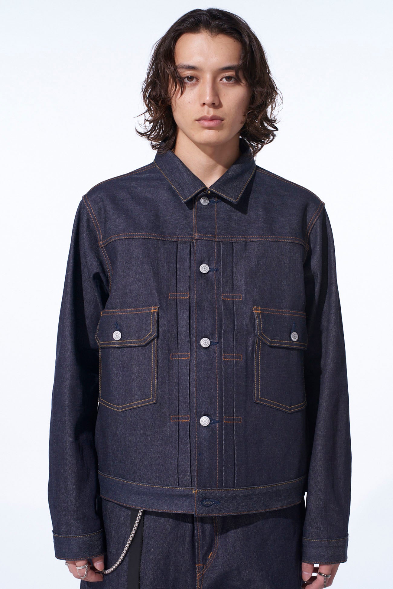 S'YTE × EDWIN RIGID SELVEDGE DENIM TRACKER JACKET -TYPE 505ZX