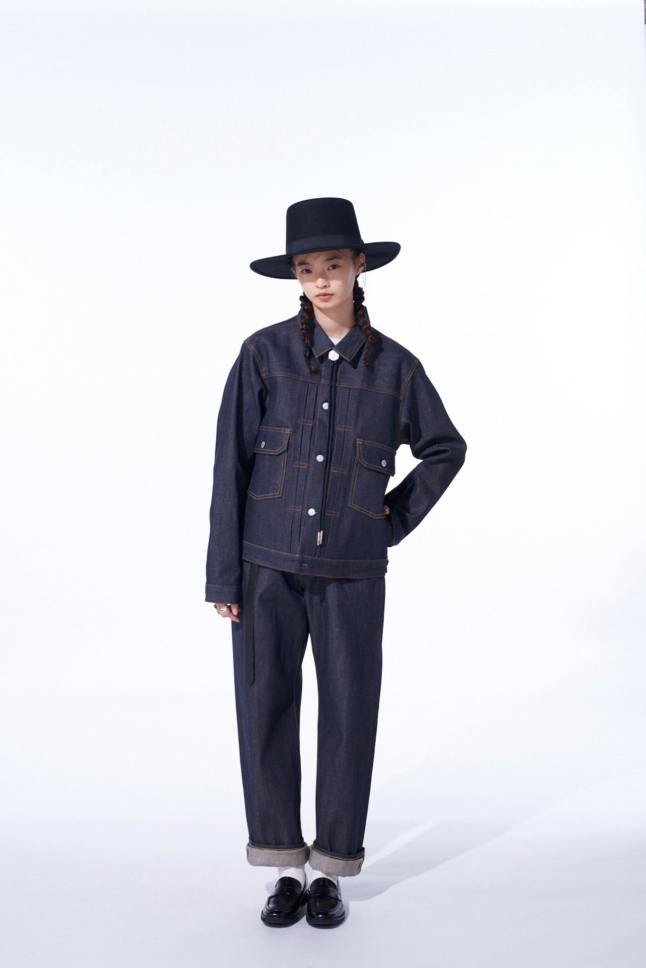 S'YTE × EDWIN RIGID SELVEDGE DENIM TRACKER JACKET -TYPE 505ZX