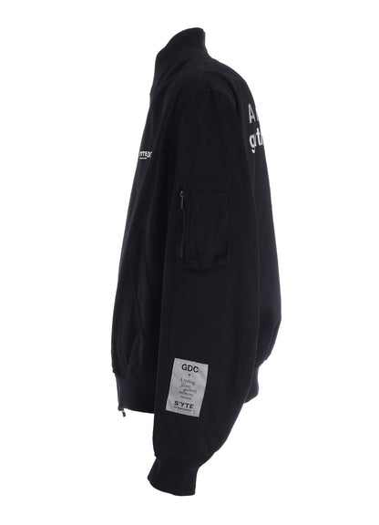 -S’YTE × GDC Collaborate Collection-WEPON CLOTH LOGO-PRINTED BOMBER JACKET