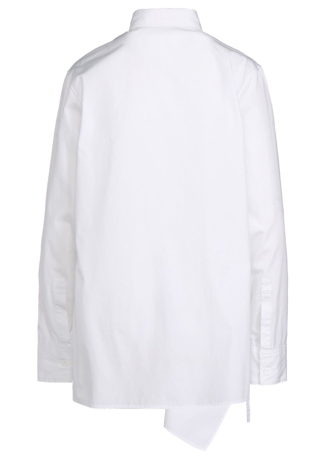 COTTON BROAD CLOTH DRAPED SHIRT