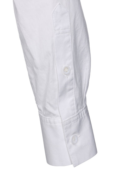 COTTON BROAD CLOTH DECONSTRUCTED CHEST POCKETS SHIRT