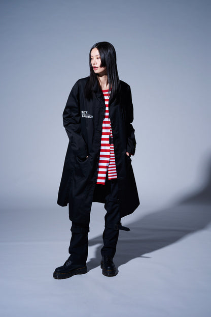 S'YTExKAZUO UMEZZ T/C TWILL ENGINEER COAT PRINTED WITH ARTWORK FEATURING ZOKU-SHINGO-REMINISCENCE-