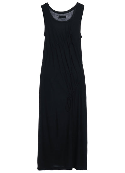 RAYON JERSEY STRINGS GATHERED DRESS