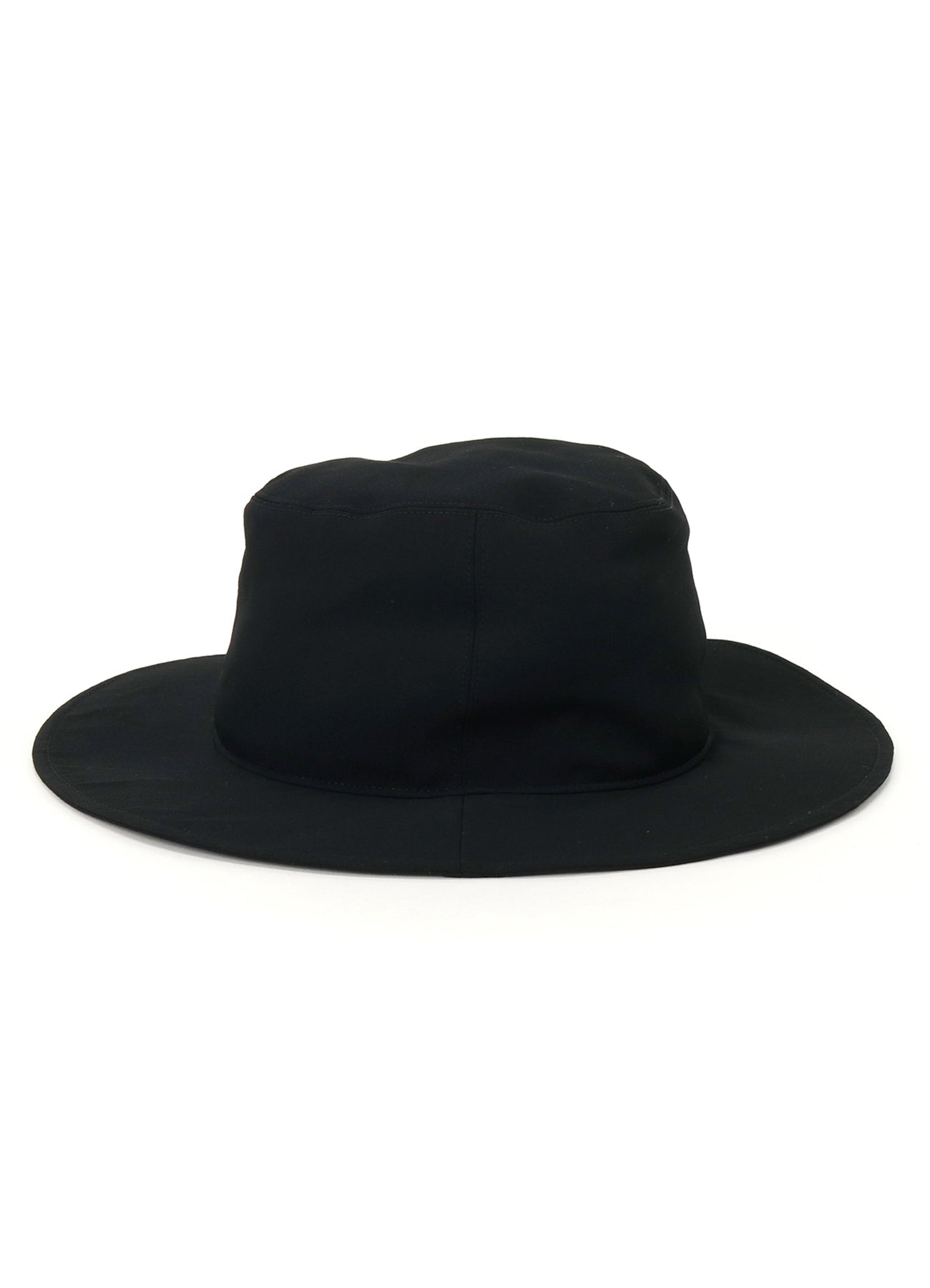 WASHER FINISHED WOOL GABARDINE LONG BRIM HAT