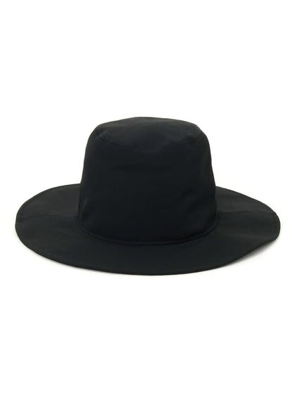 WASHER FINISHED WOOL GABARDINE LONG BRIM HAT