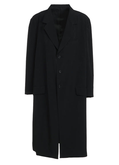 CREPE DE CHINE OVERSIZED NOTCHED LAPEL LONG JACKET