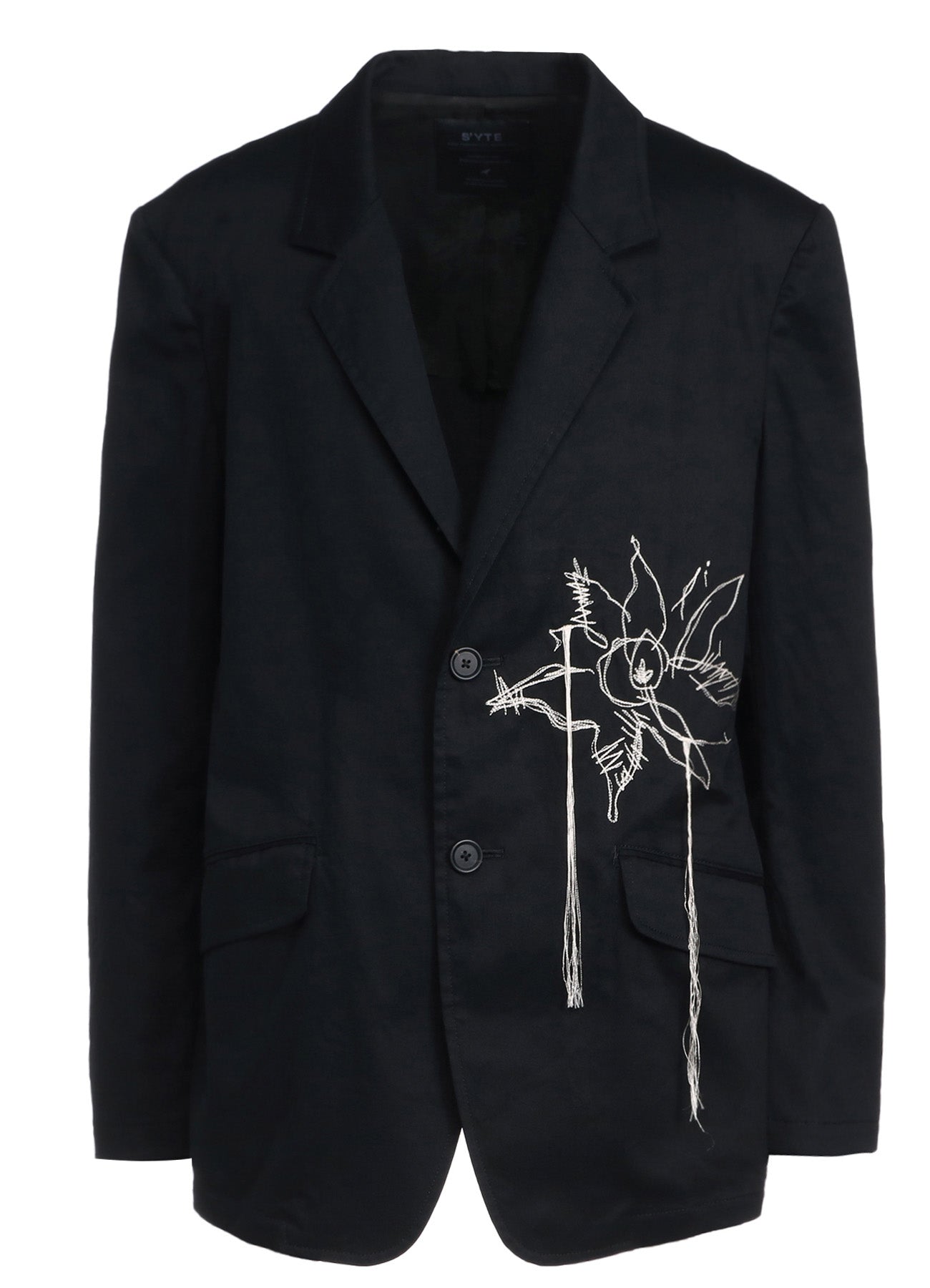 COTTON TWILL “QUEEN OF THE NIGHT“ EMBROIDERY JACKET